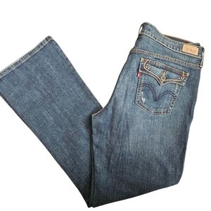 Levi's 515 Womens Boot Cut Slightly Distressed Jeans Flap Pocket Size 12M 33x32